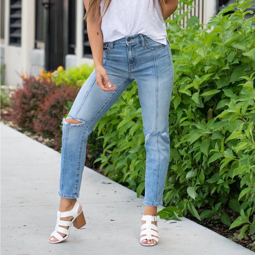 NWT Kancan Samantha High Rise Straight Leg 31/15 Jeans